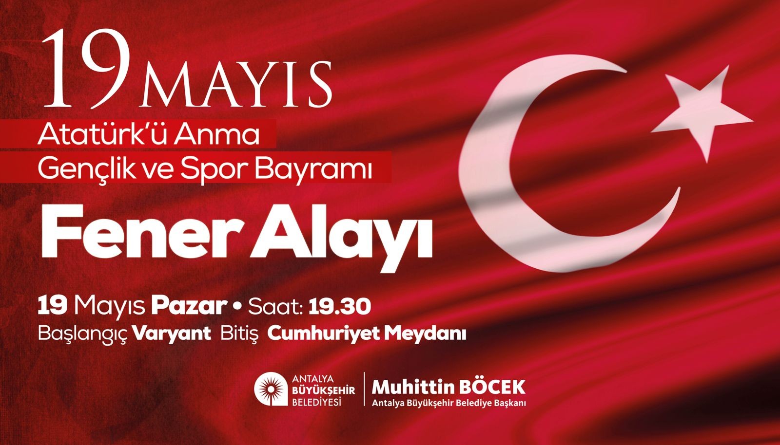 Antalya Büyükşehir Belediyesi 19 Mayıs’ı coşkuyla kutlayacak